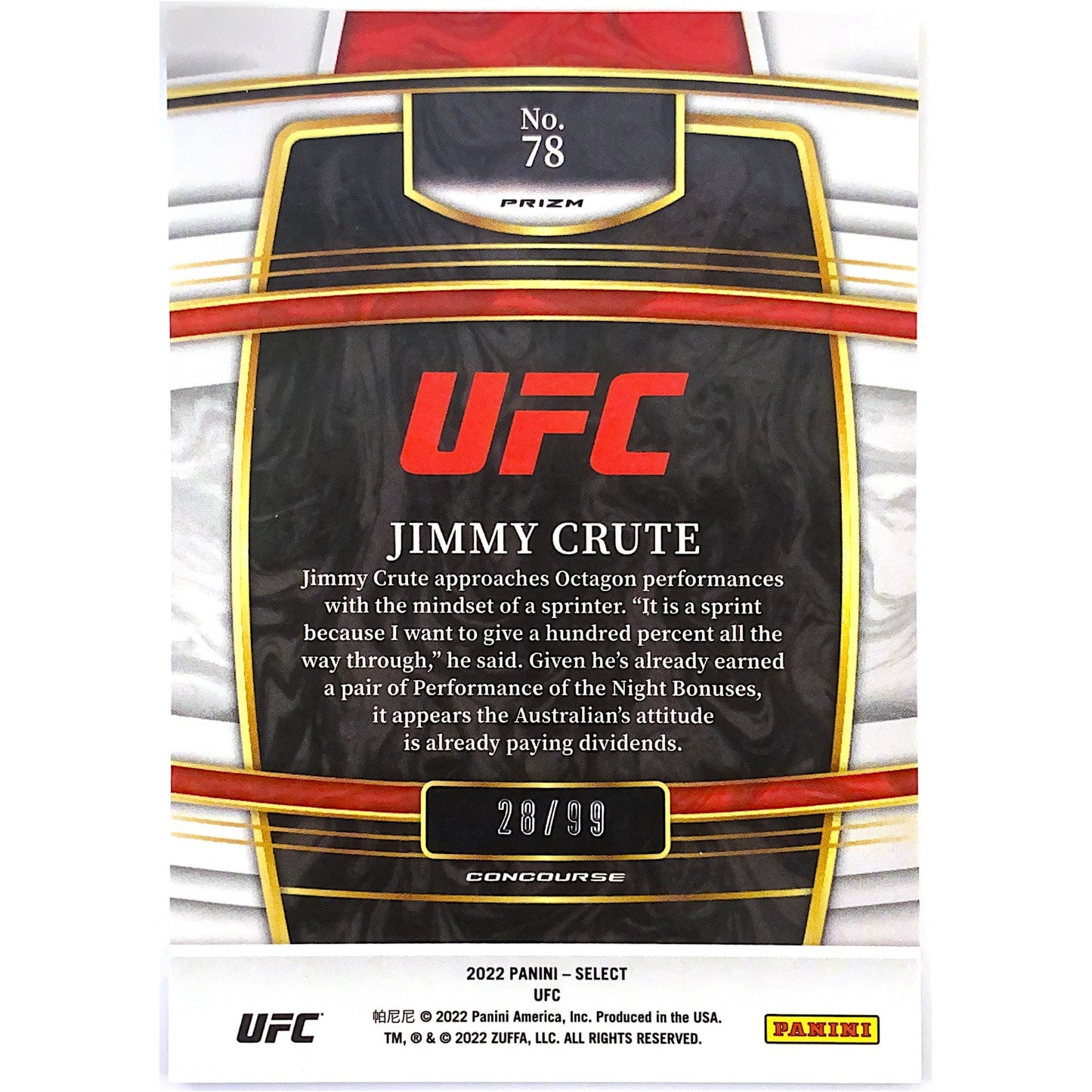 2022 Select Jimmy Crute Red Prizm /99 | Local Legends Cards & Collectibles