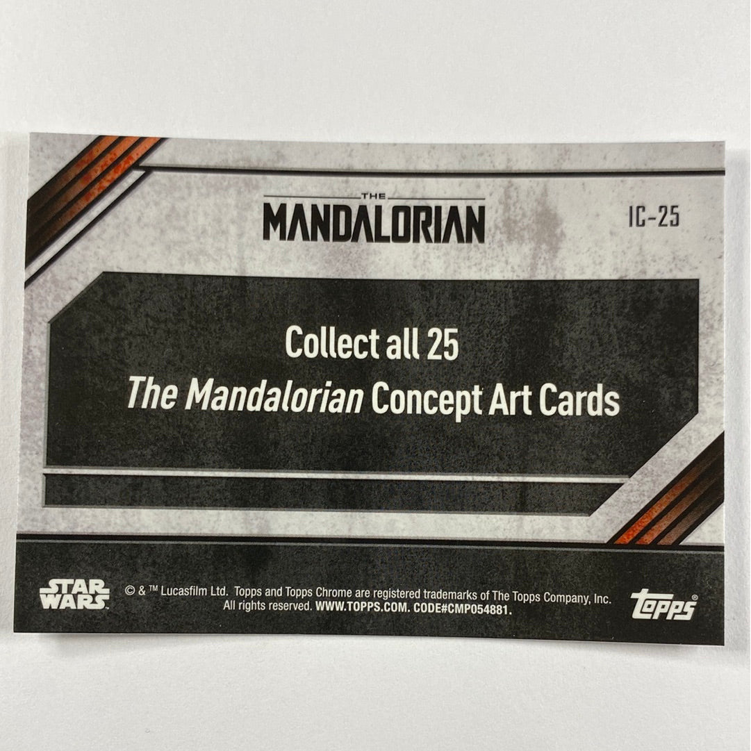 Topps Chrome The Mandalorian IC-25 Concept Card Refractor | Local Legends Cards & Collectibles