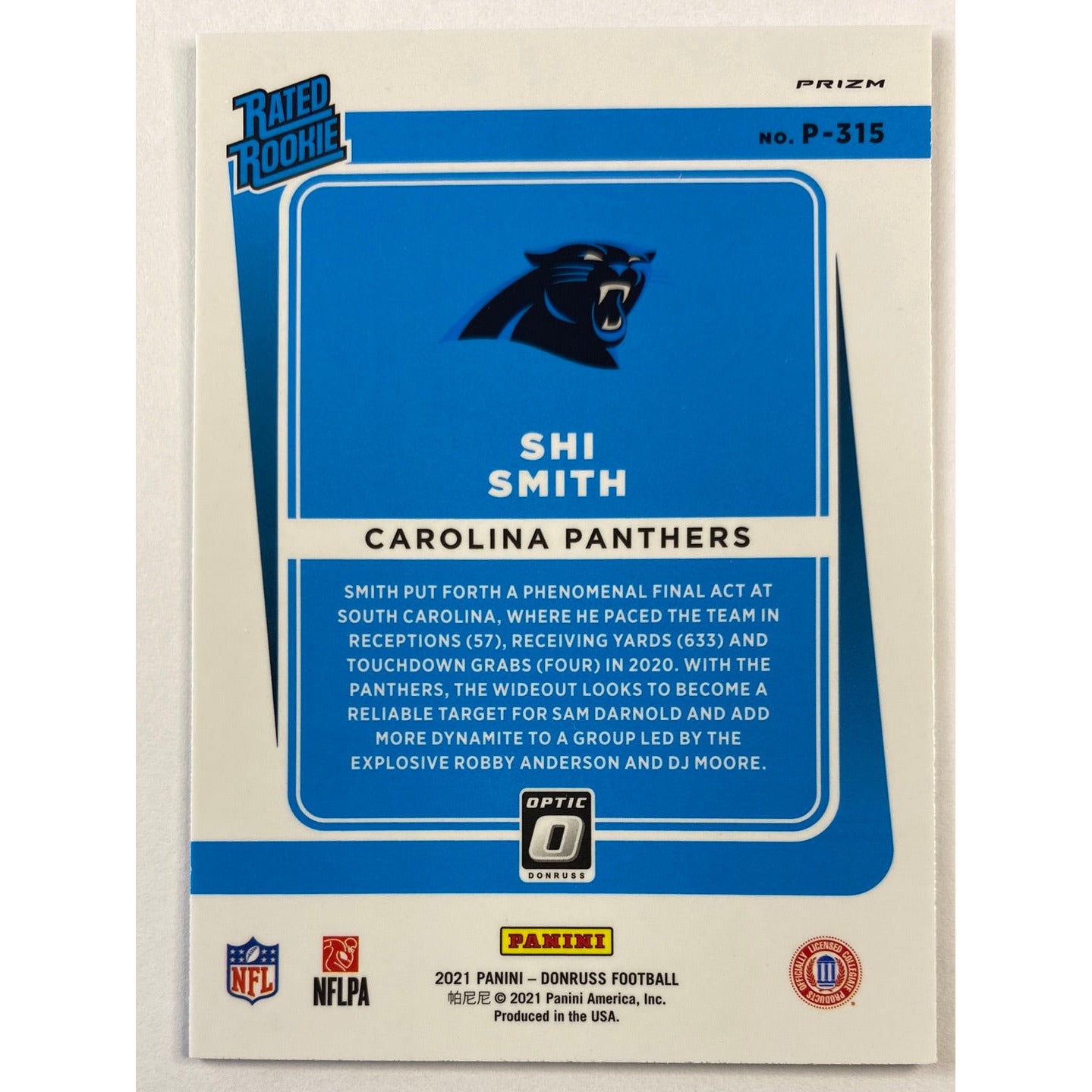 2021 Donruss Optic Shi Smith Red Green Prizm Rated Rookie | Local Legends Cards & Collectibles