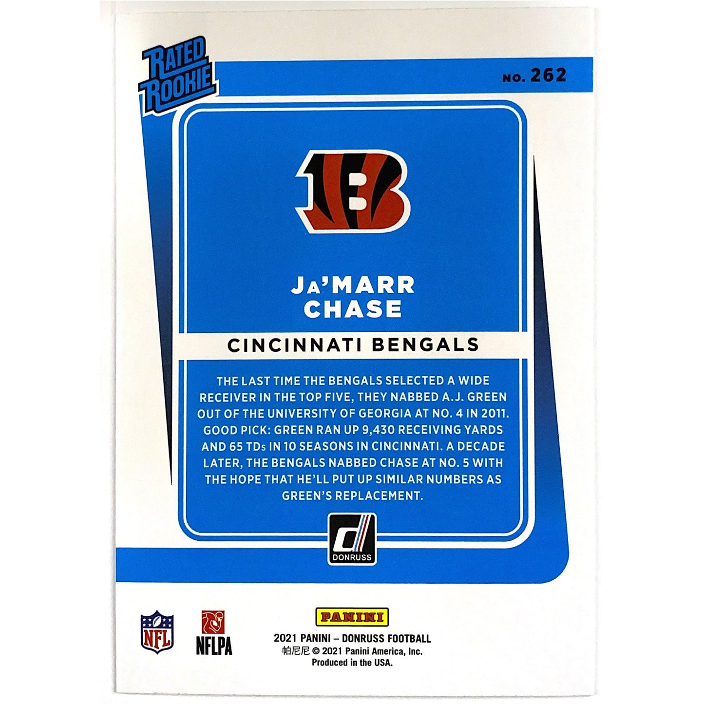 2021 Donruss Ja’Marr Chase Rated Rookie | Local Legends Cards & Collectibles