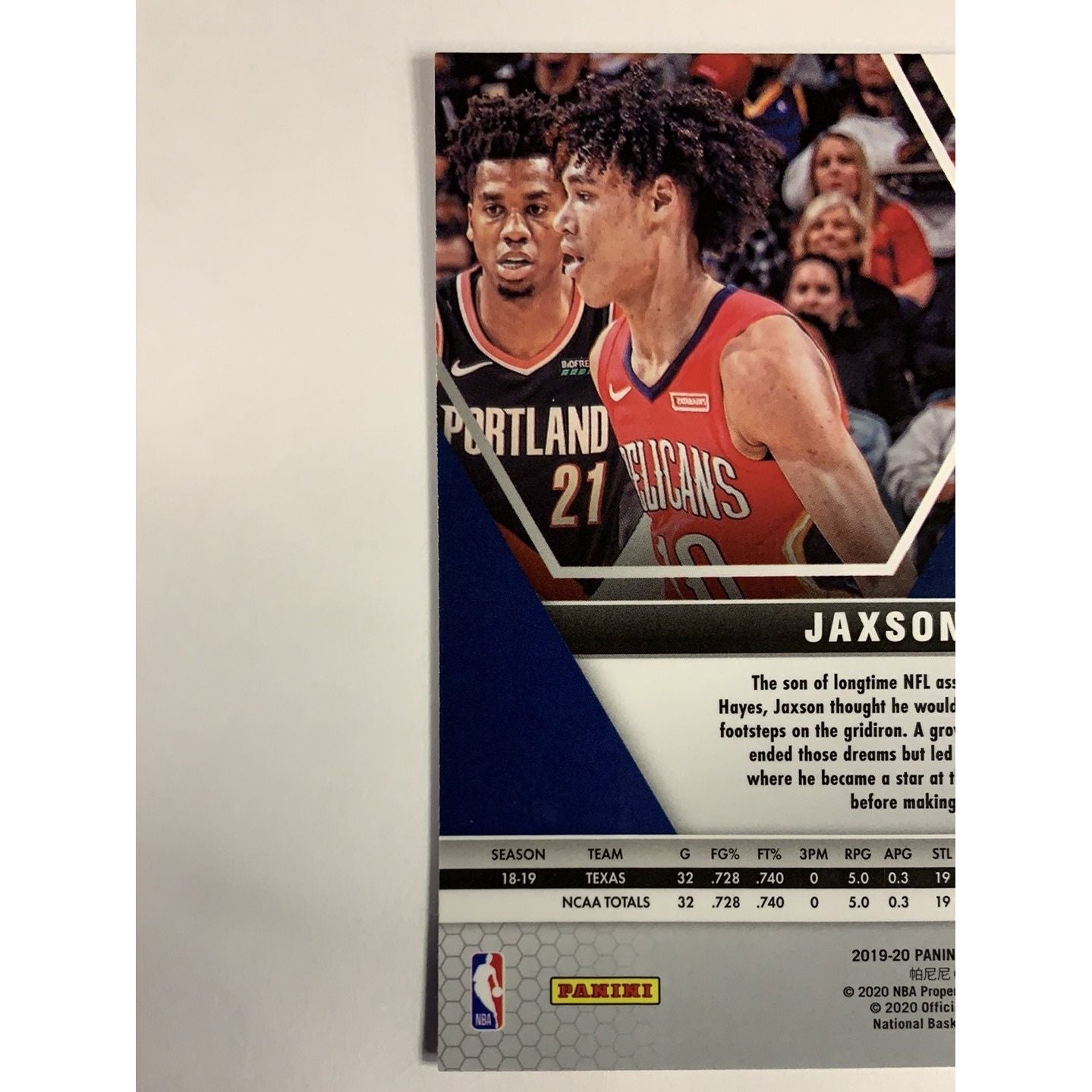 2019-20 Mosaic Jaxson Hayes Blue Reactive Prizm Rookie Card | Local Legends Cards & Collectibles
