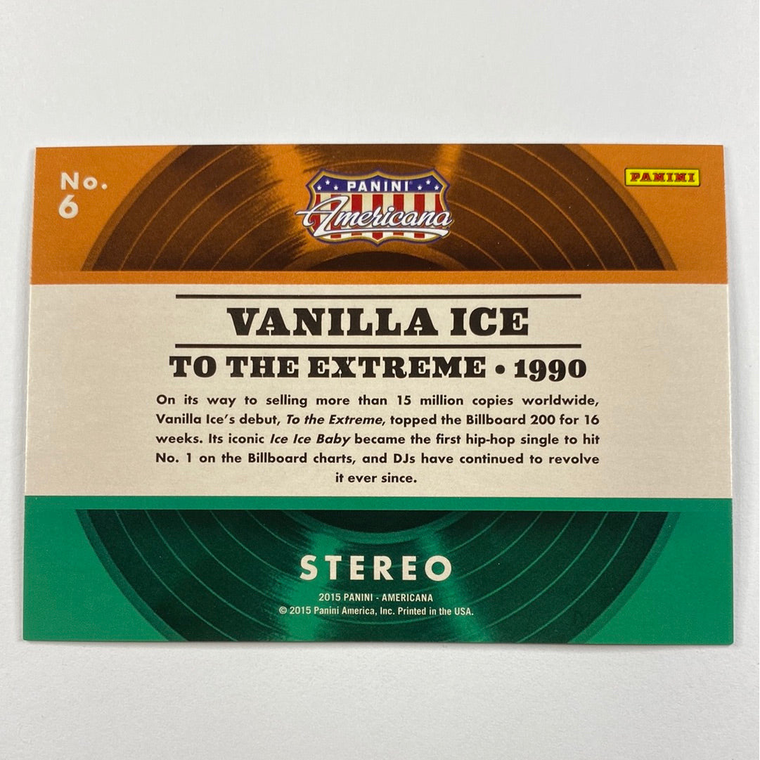 2015 Americana Vanilla Ice Certified Albums | Local Legends Cards & Collectibles