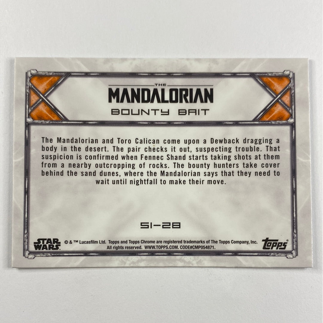 Topps Chrome The Mandalorian Bounty Bait Refractor | Local Legends Cards & Collectibles