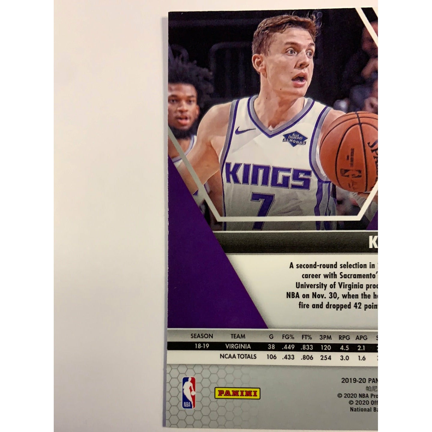 2019-20 Mosaic Kyle Guy Blue Reactive Prizm RC | Local Legends Cards & Collectibles