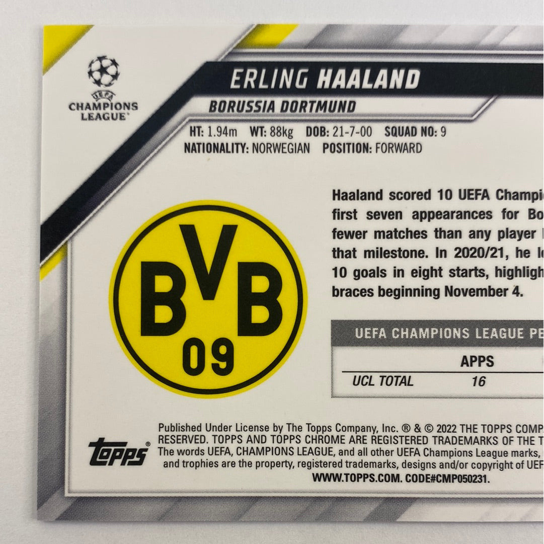 2022 Topps Chrome Erling Haaland | Local Legends Cards & Collectibles