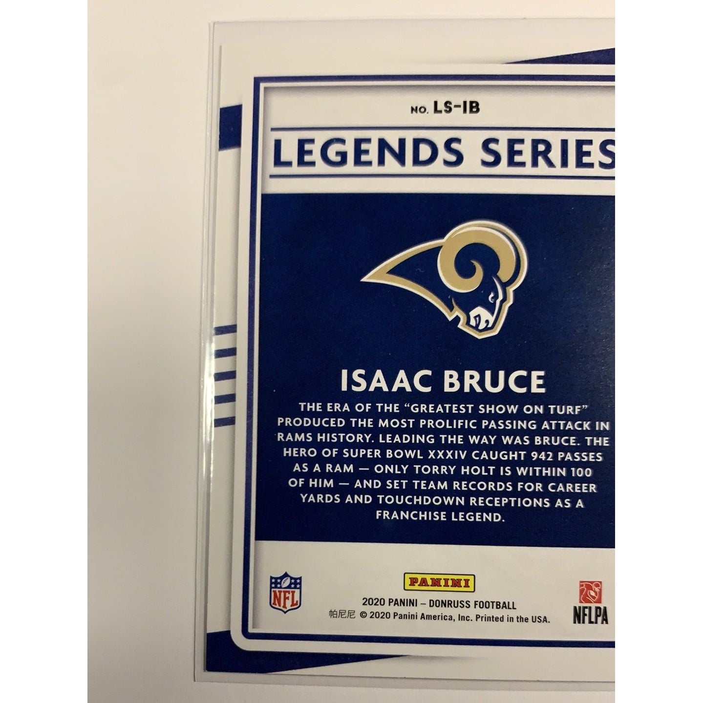 2020 Donruss Isaac Bruce Legends Series | Local Legends Cards & Collectibles