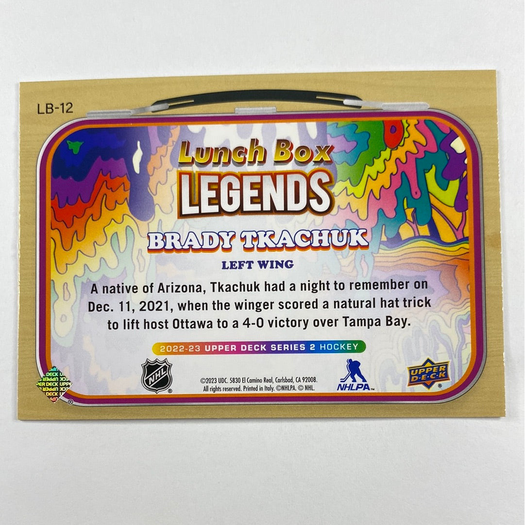 2022-23 Series 2 Brady Tkachuk Lunch Box Legends | Local Legends Cards & Collectibles