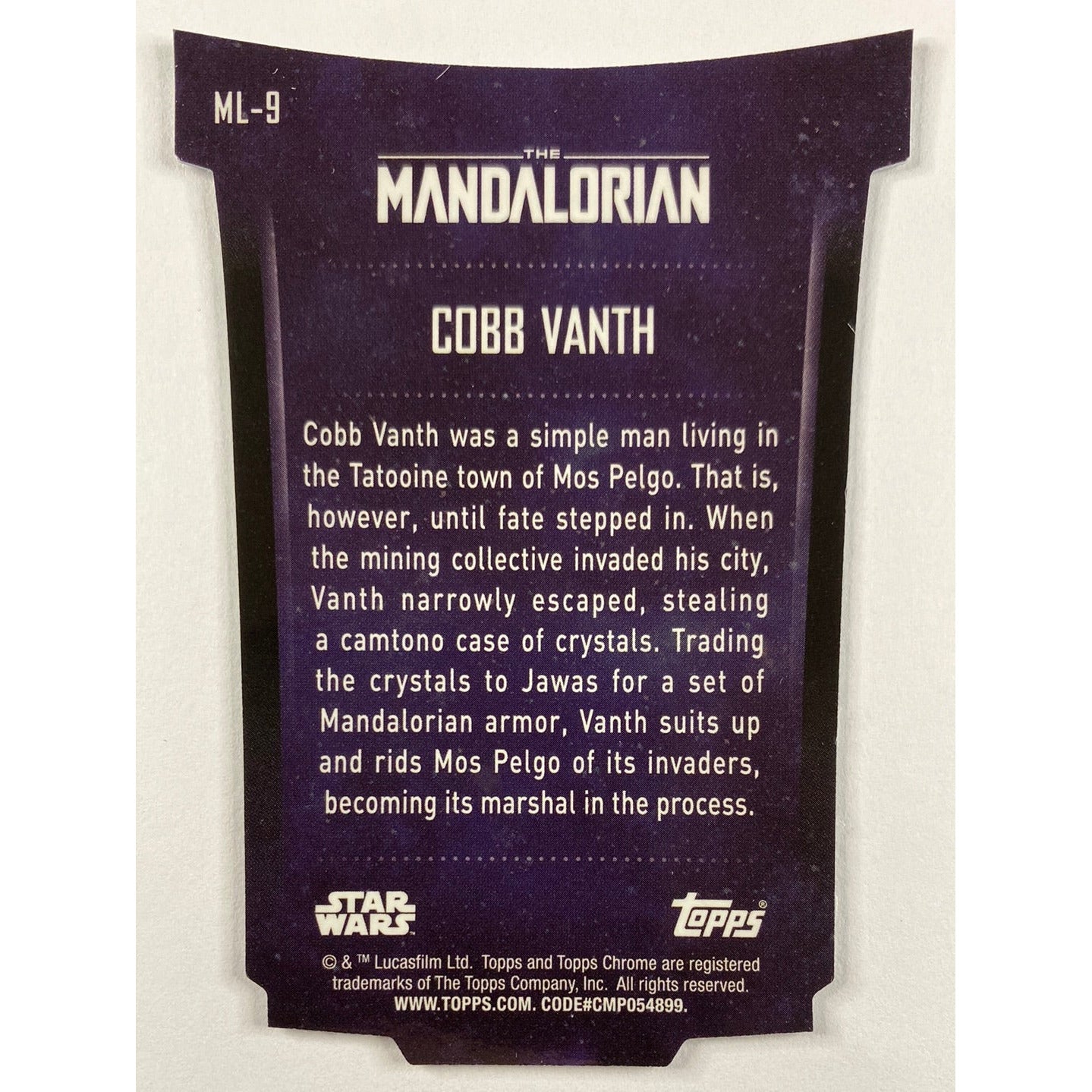 Topps Chrome The Mandalorian Beskar Chrome Die Cut Refractor | Local Legends Cards & Collectibles