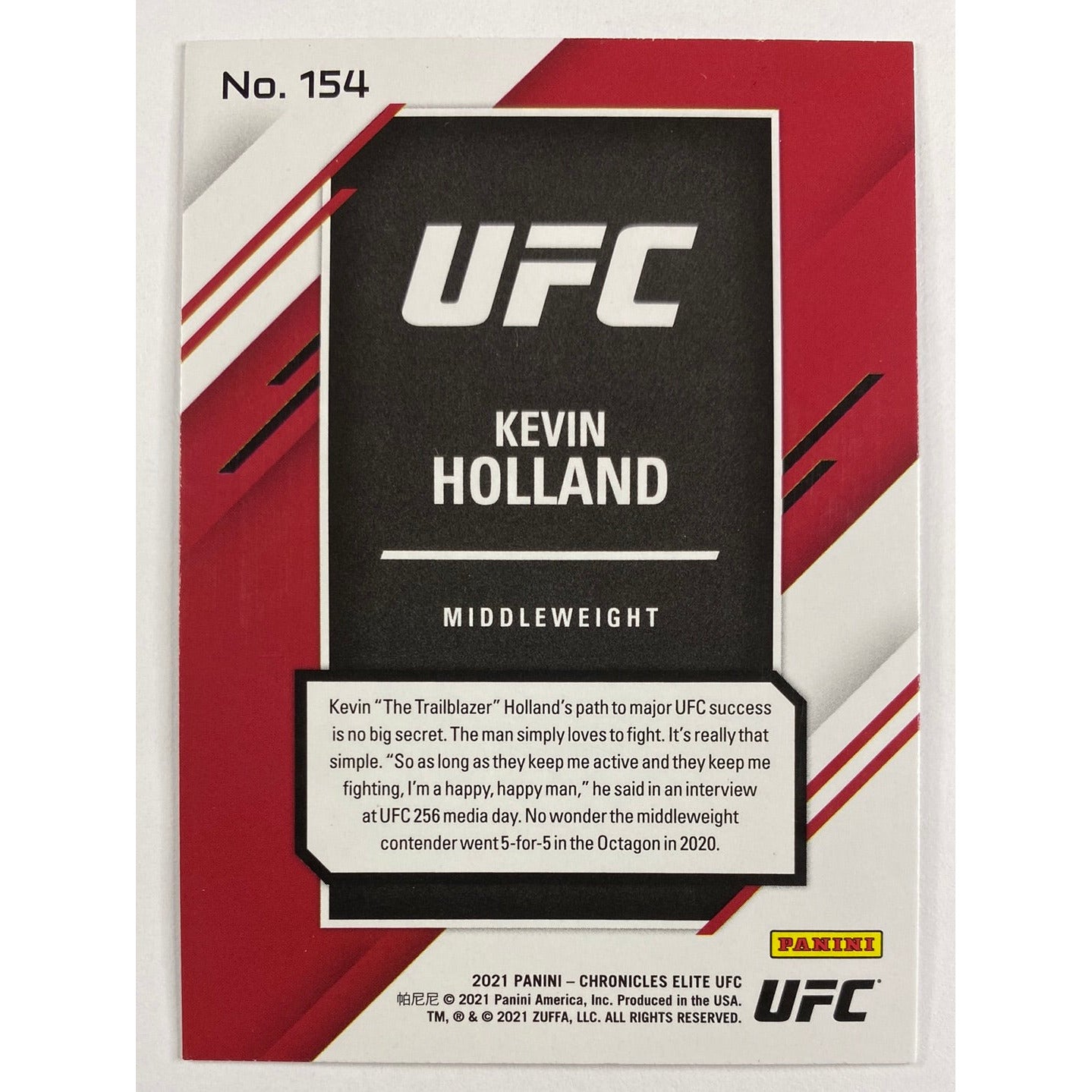 2021 Donruss Elite Kevin Holland RC | Local Legends Cards & Collectibles
