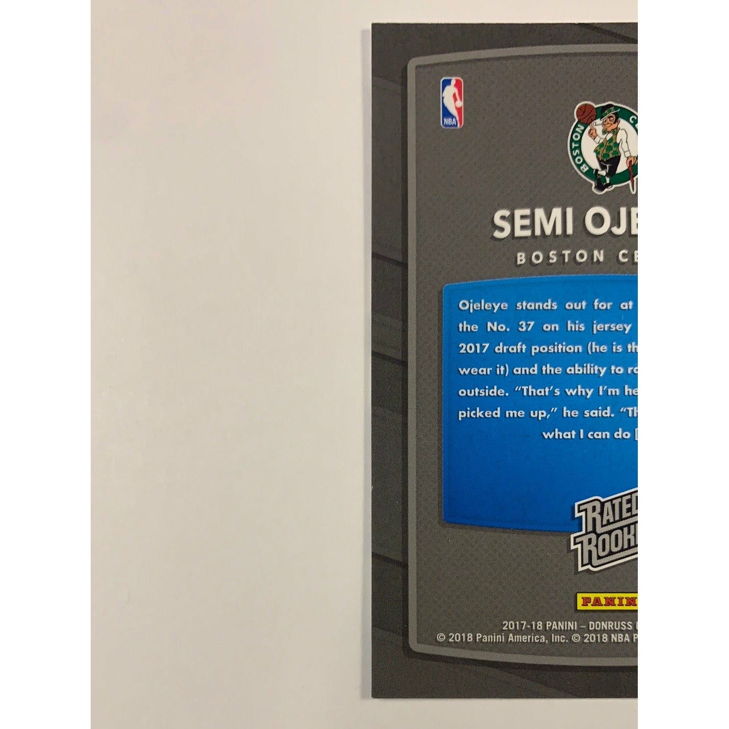 2017-18 Donruss Optic Semi Ojeleye Rated Rookie | Local Legends Cards & Collectibles