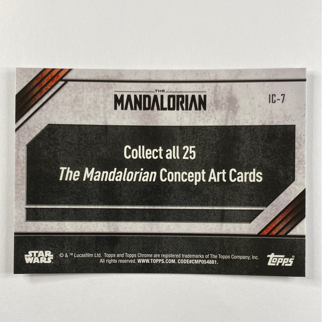 Topps Chrome The Mandalorian IC-7 Concept Card Refractor | Local Legends Cards & Collectibles