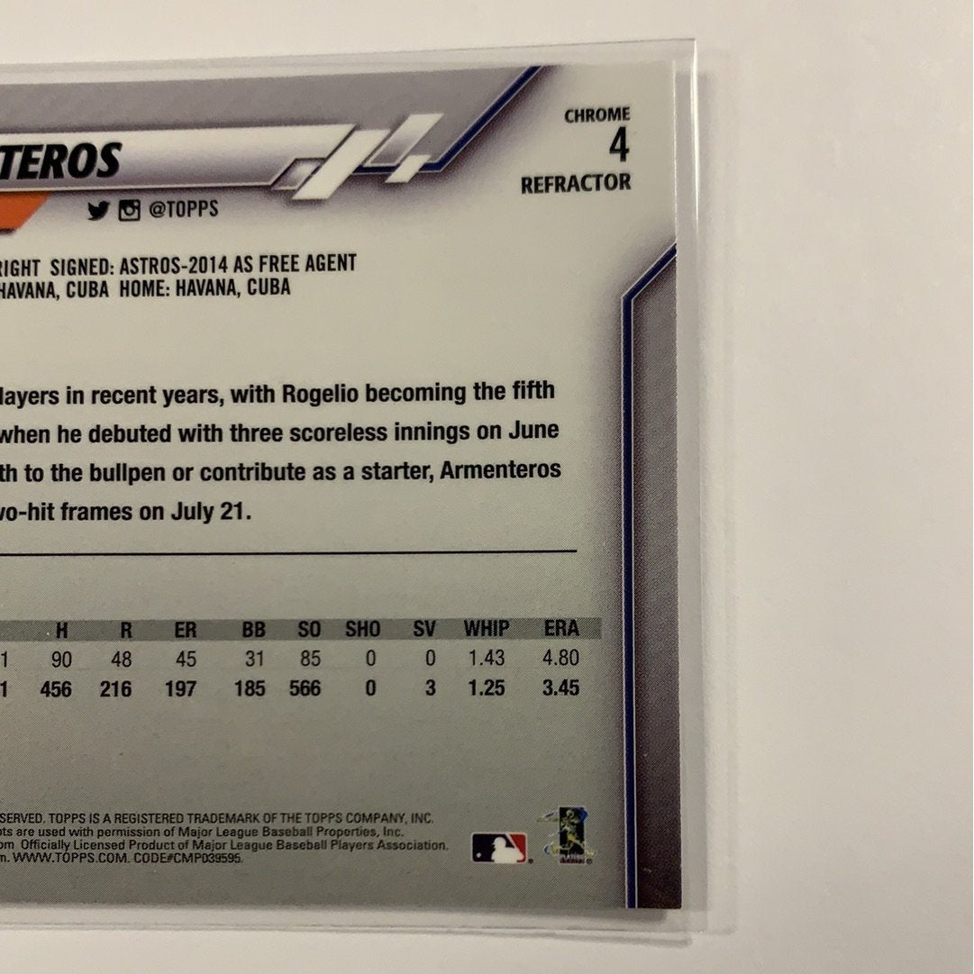 2020 Topps Chrome Rogelio Armenteros RC Sepia Refractor | Local Legends Cards & Collectibles