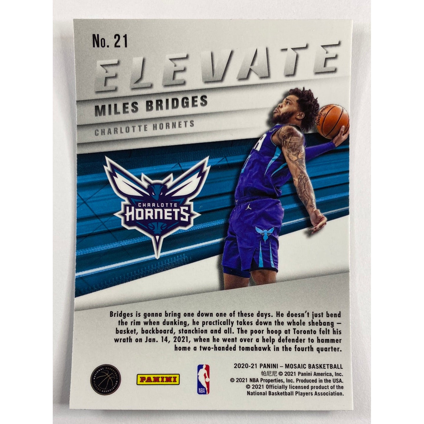 2020-21 Mosaic Miles Bridges Elevate | Local Legends Cards & Collectibles