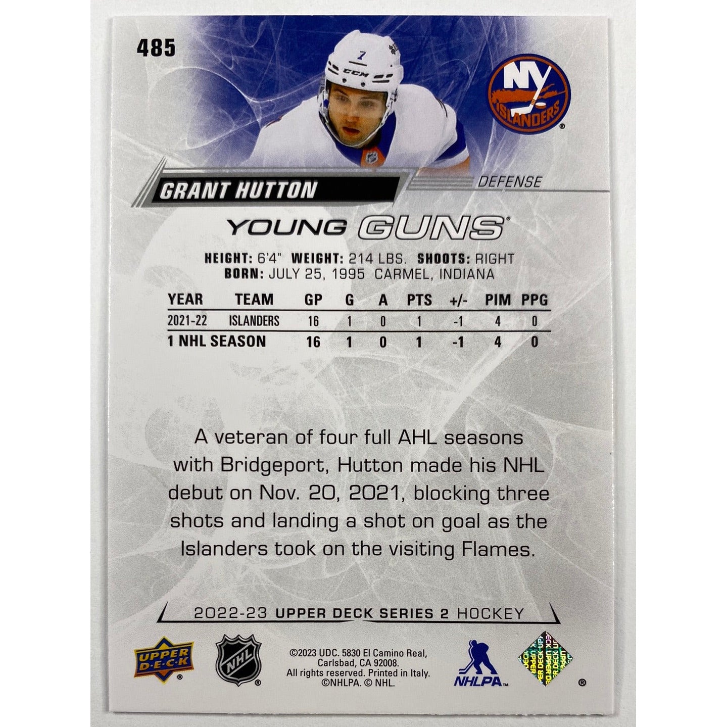2022-23 Series 2 Grant Hutton Young Guns | Local Legends Cards & Collectibles