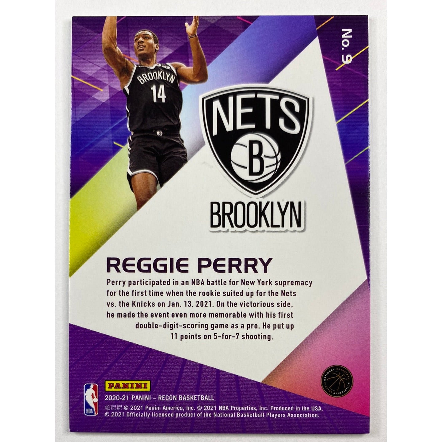 2020-21 Recon Reggie Perry RC | Local Legends Cards & Collectibles