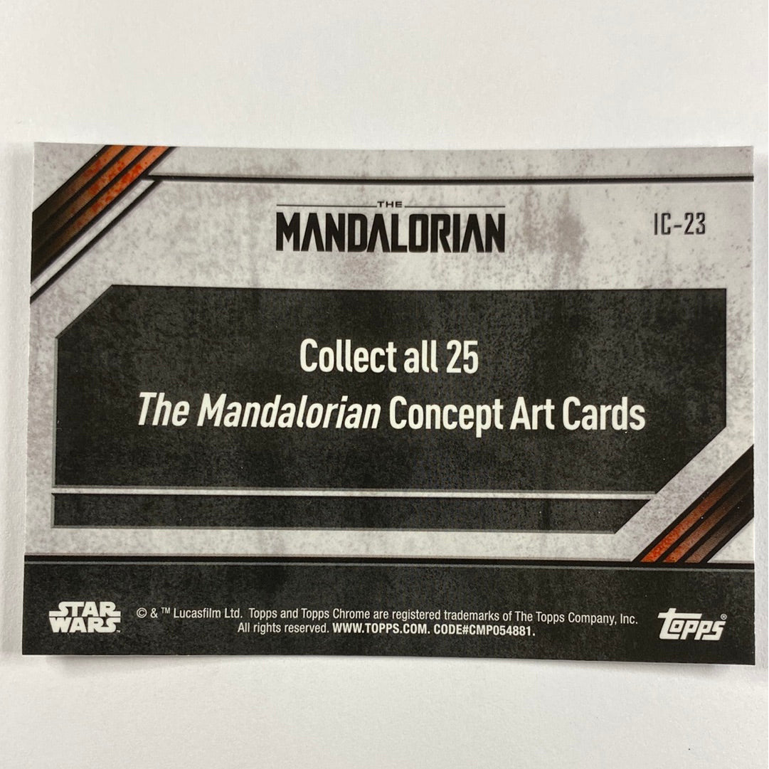 Topps Chrome The Mandalorian IC-23 Concept Card Refractor | Local Legends Cards & Collectibles