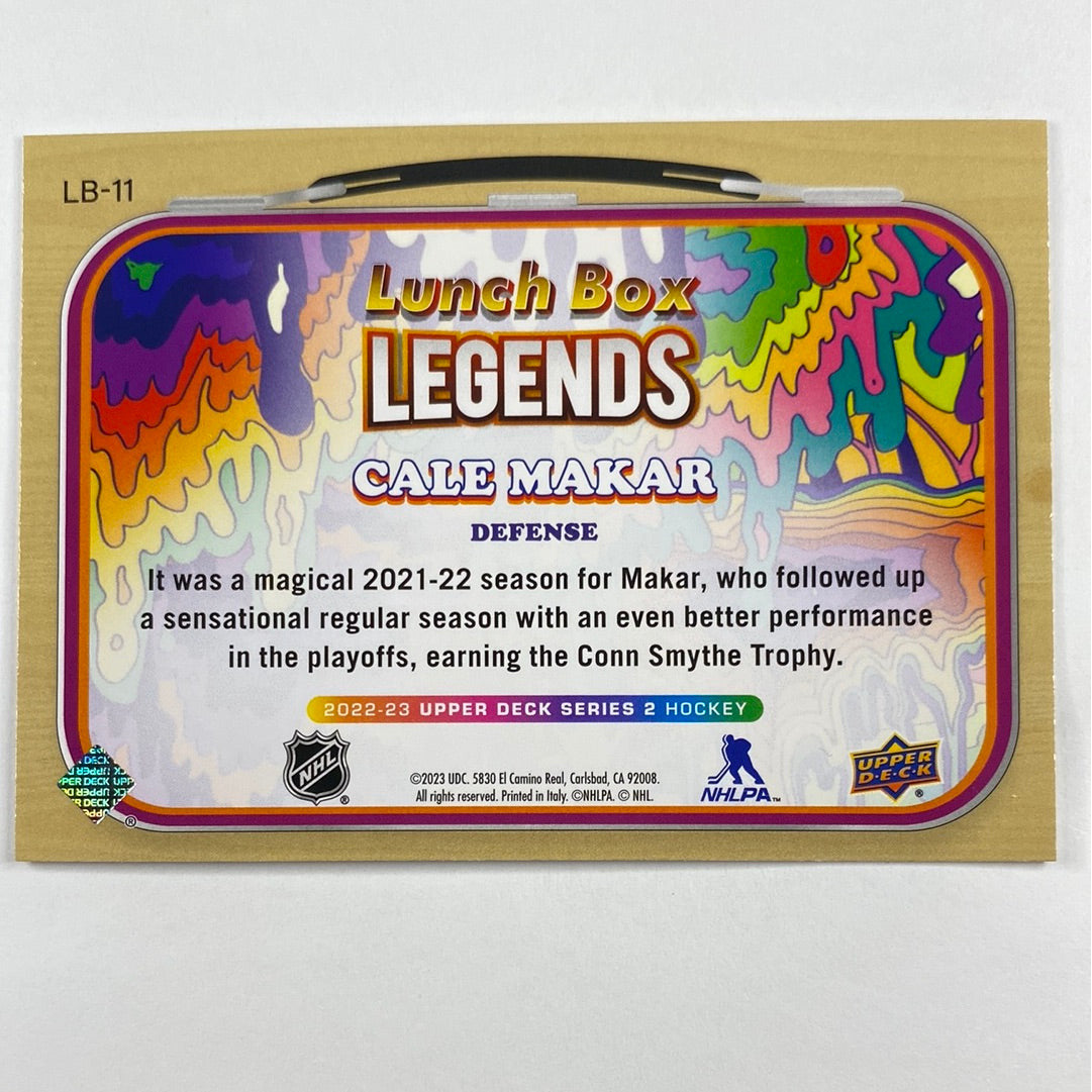 2022-23 Series 2 Cale Makar Lunch Box Legends | Local Legends Cards & Collectibles