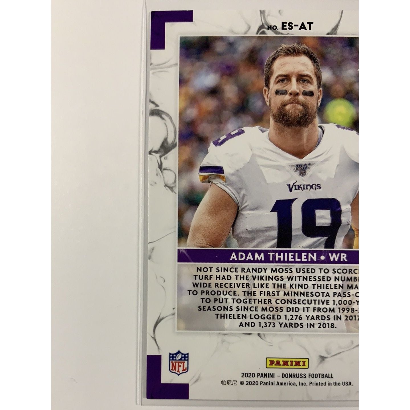 2020 Donruss Elite Series Adam Thielen | Local Legends Cards & Collectibles
