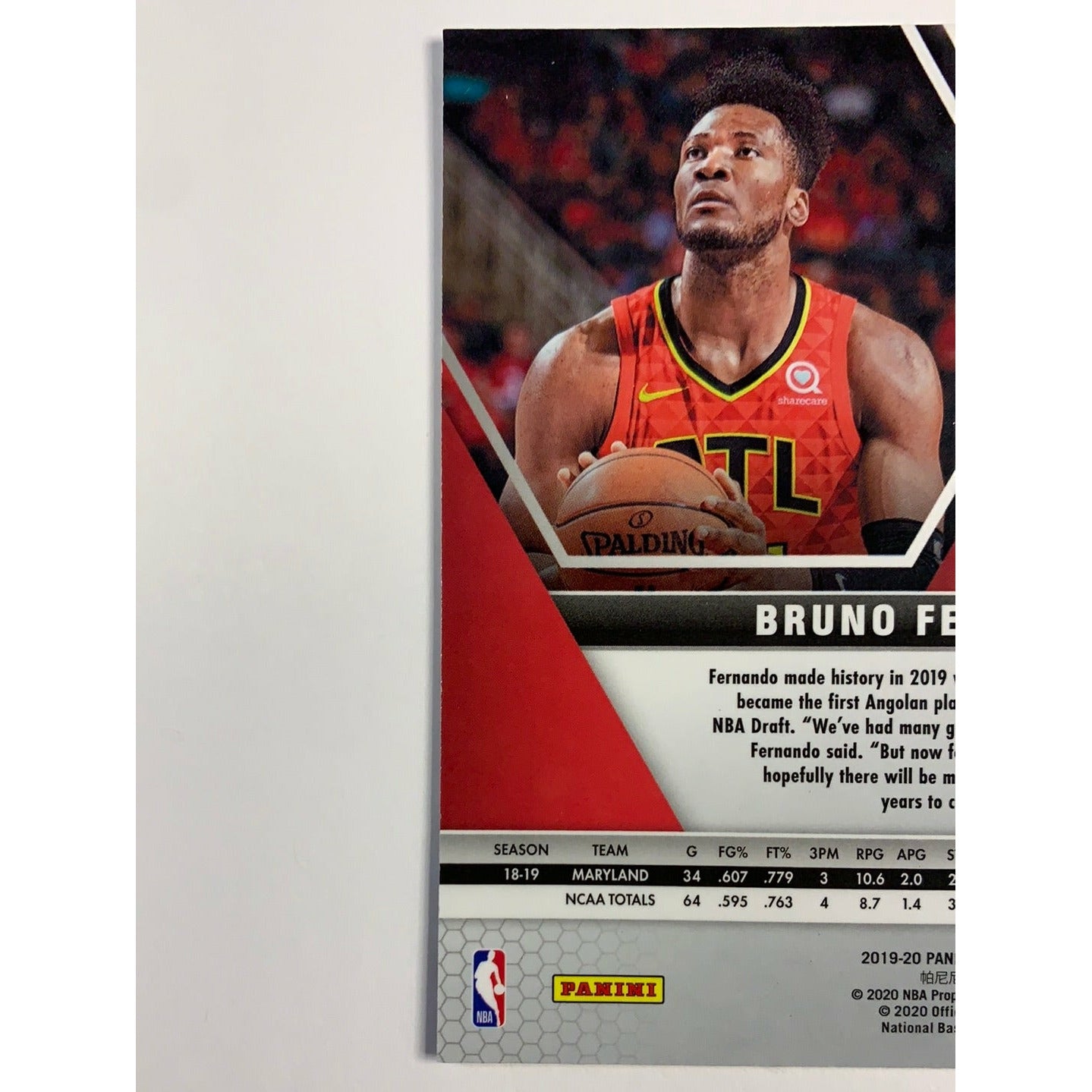 2019-20 Mosaic Bruno Fernando Silver Mosaic Prizm Rookie Card | Local Legends Cards & Collectibles
