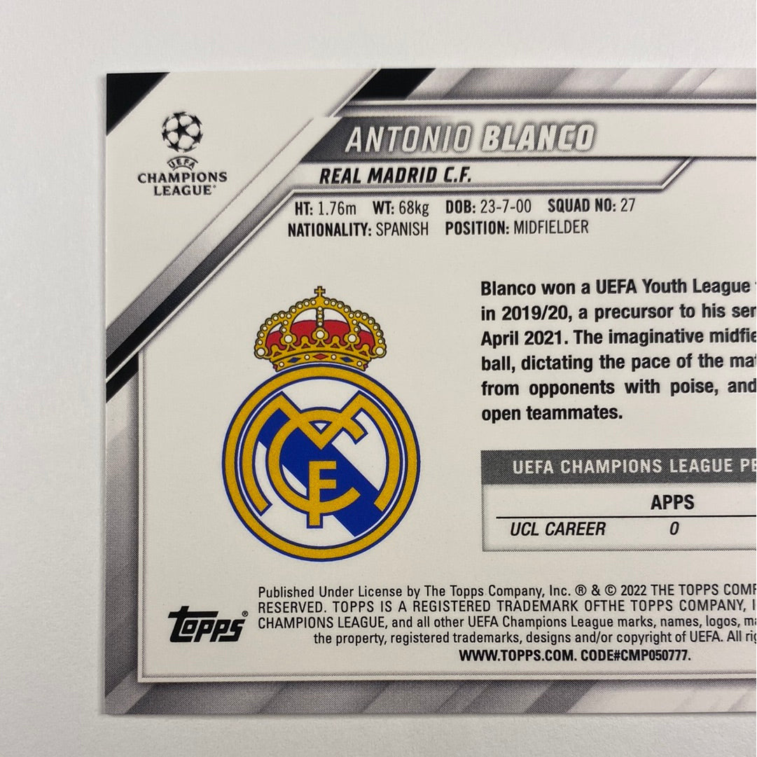 2022 Topps Antonio Blanco RC | Local Legends Cards & Collectibles