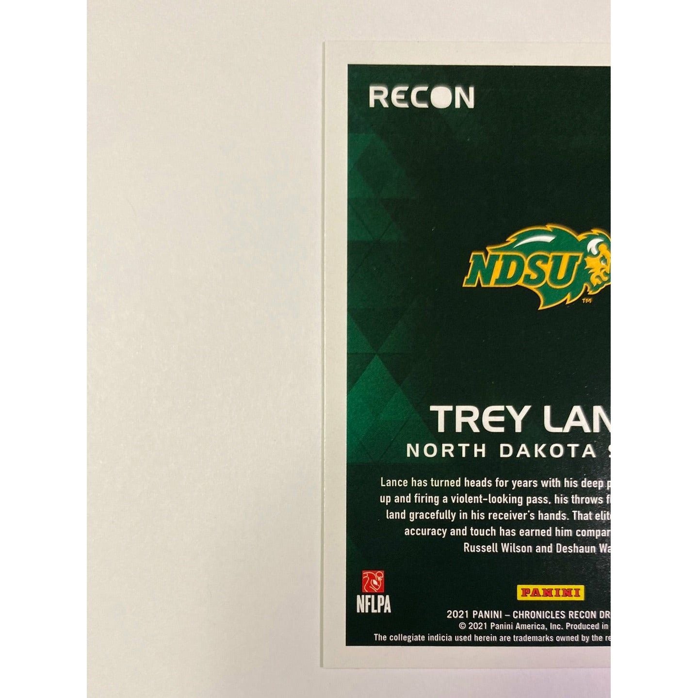 2021 Recon Draft Picks Trey Lance RC | Local Legends Cards & Collectibles