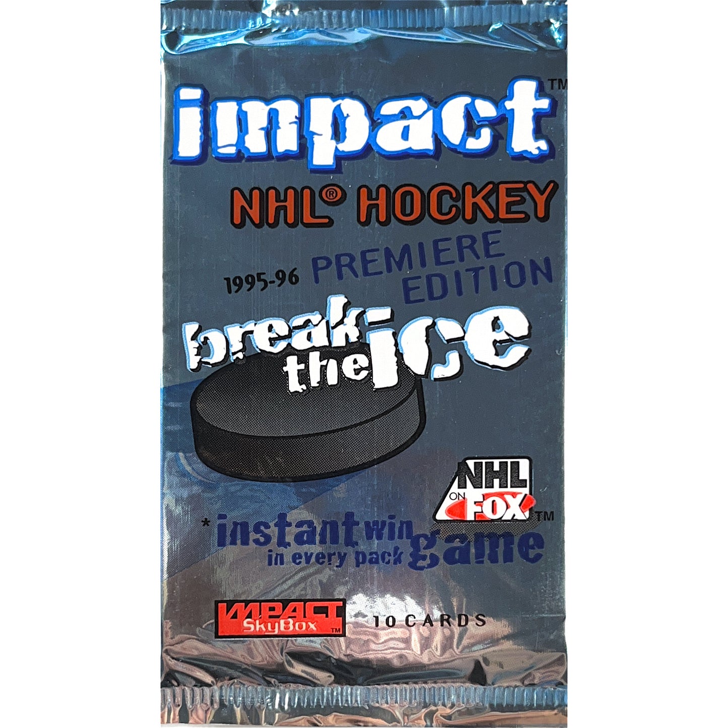 1995-96 Skybox Impact! Break the Ice Premiere Edition NHL Hockey Hobby Pack | Local Legends Cards & Collectibles
