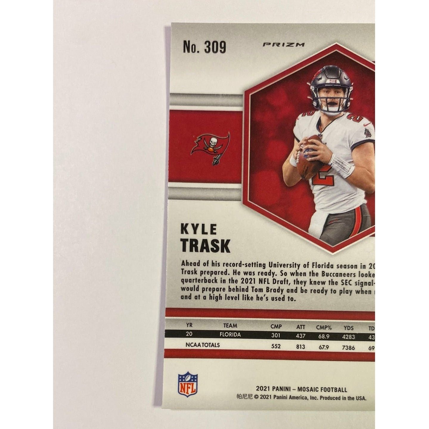 2021 Mosaic Kyle Trask Green Mosaic Prizm RC | Local Legends Cards & Collectibles