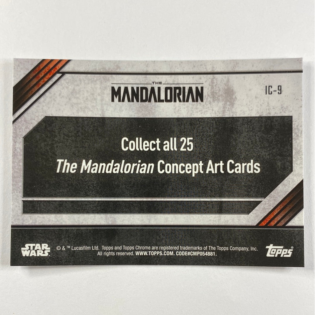 Topps Chrome The Mandalorian IC-9 Concept Card Refractor | Local Legends Cards & Collectibles