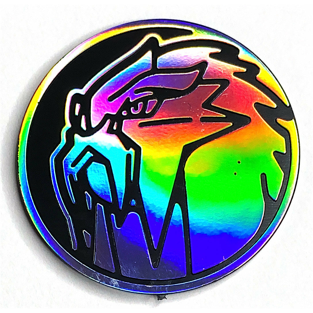 2015 Legendary Kanto Power Entei Silver Rainbow Mirror Holofoil Coin | Local Legends Cards & Collectibles