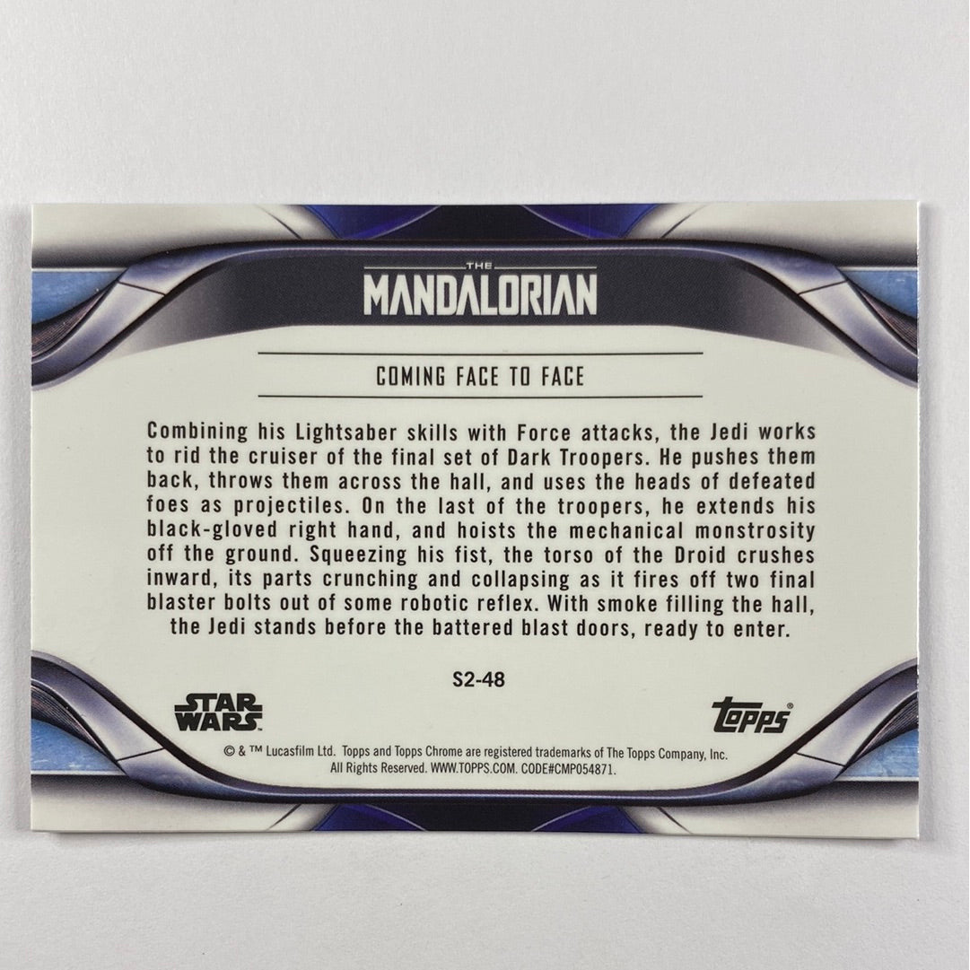 Topps Chrome The Mandalorian Coming Face to Face Refractor | Local Legends Cards & Collectibles