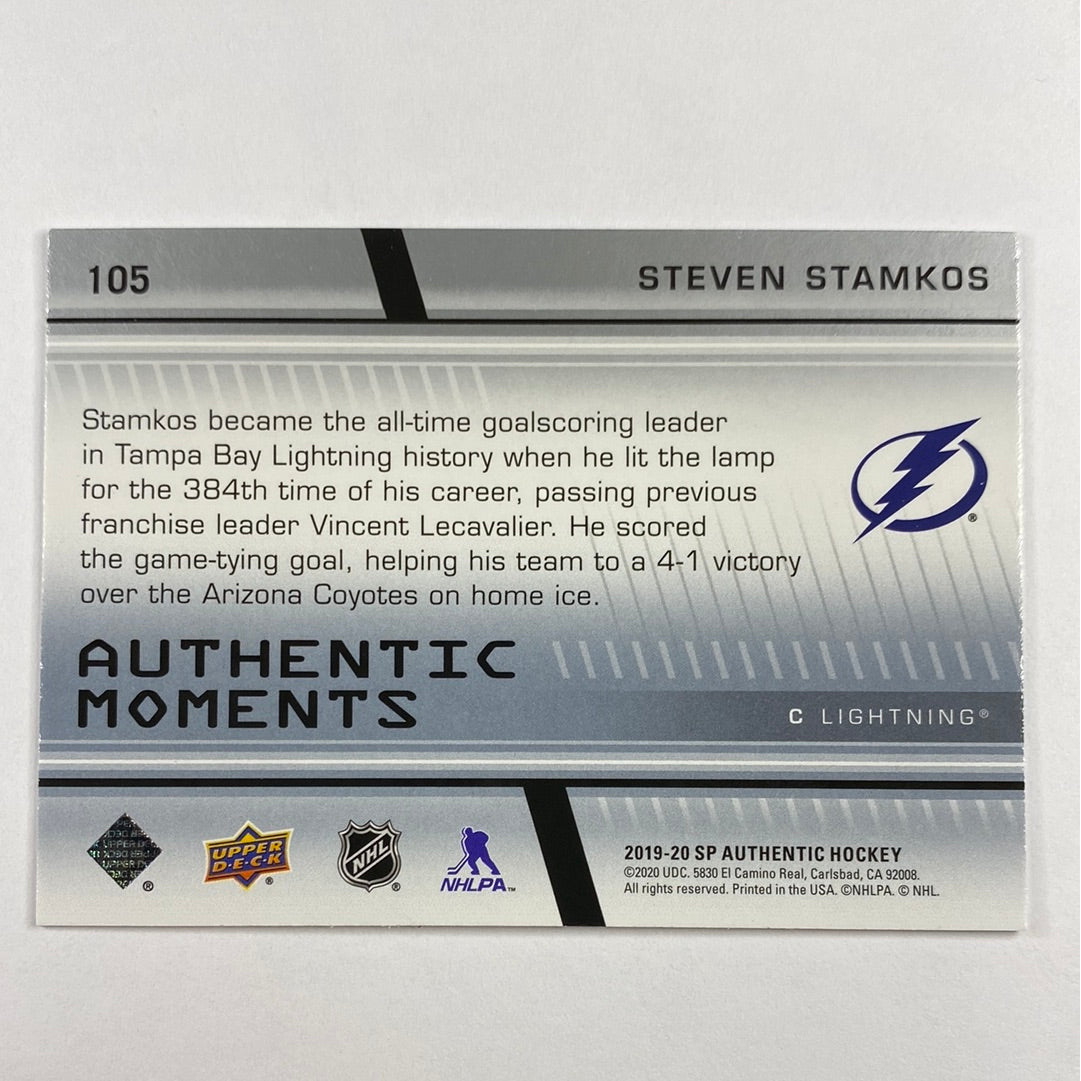 2019-20 SP Authentic Steven Stamkos Authentic Moments | Local Legends Cards & Collectibles