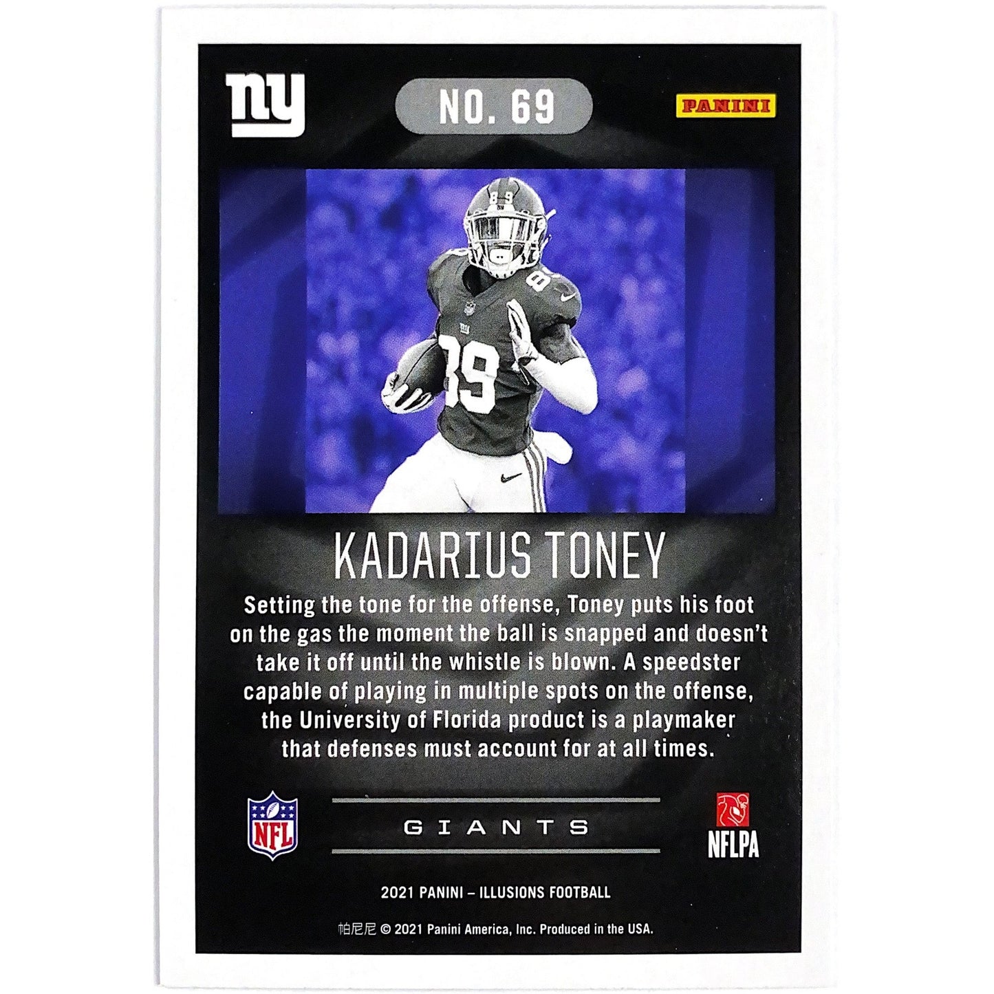 2021 Illusions Kadarius Toney Emerald RC | Local Legends Cards & Collectibles
