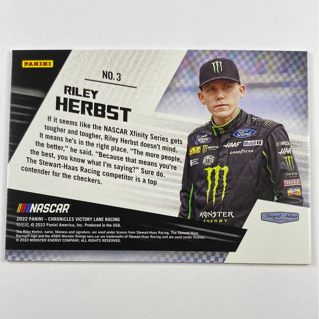 2022 Chronicles Victory Lane Riley Herbst Pedal To The Metal | Local Legends Cards & Collectibles