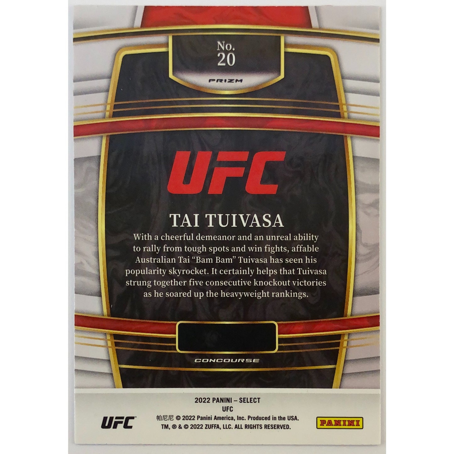 2022 Select Tai Tuivasa Silver Holo Prizm | Local Legends Cards & Collectibles