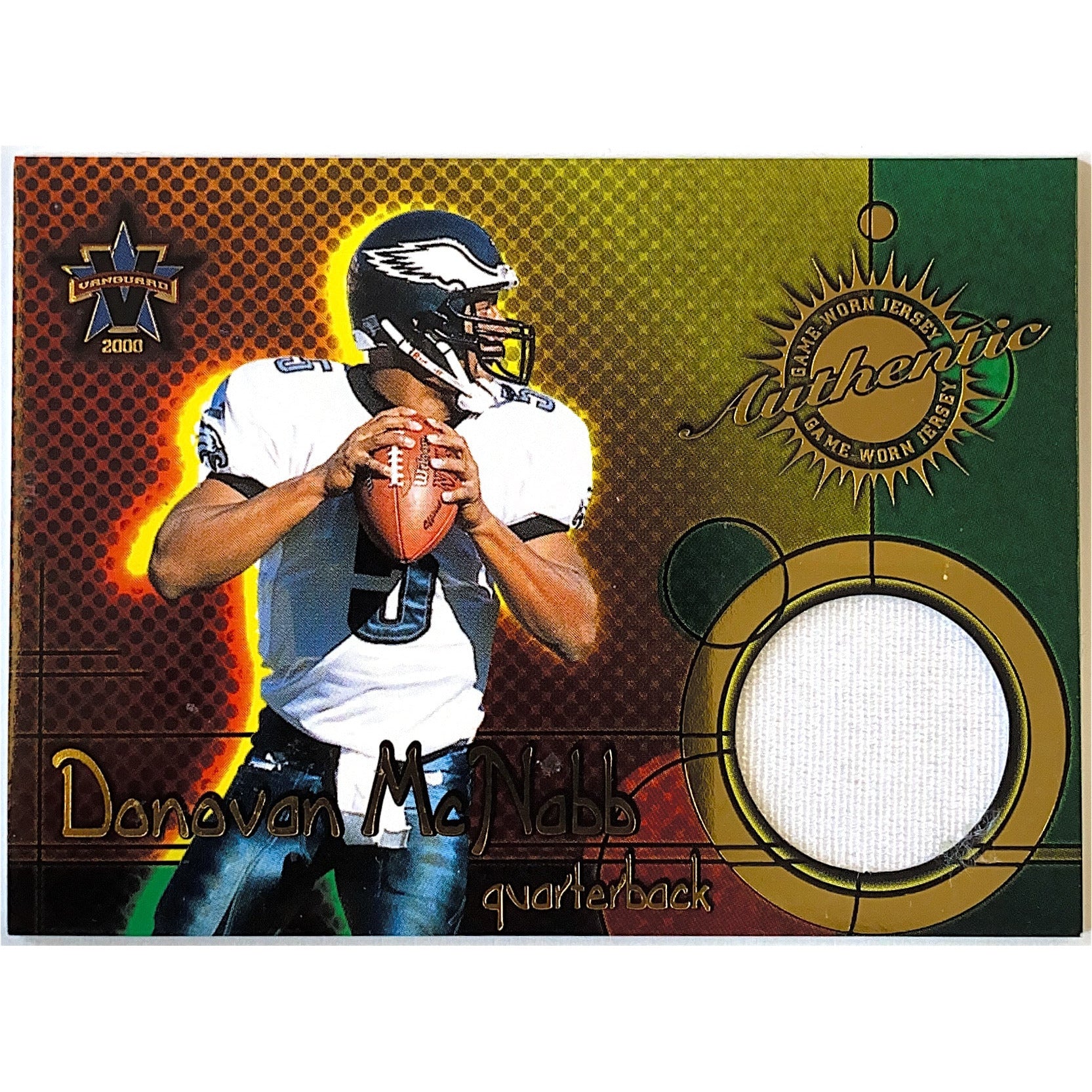 Donovan McNabb Game-Used Jersey Football Card –