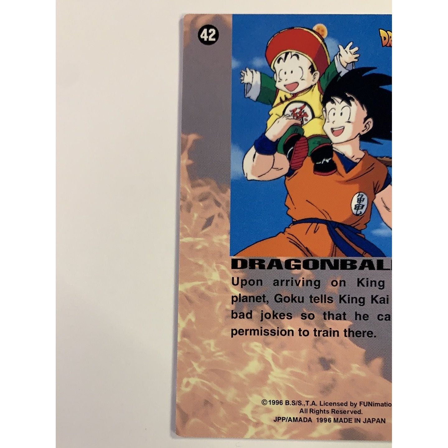 1996 JPP/Amada Dragon Ball Z King Kai Laughs at Goku’s Bad Jokes #42 Local Legends Cards & Collectibles