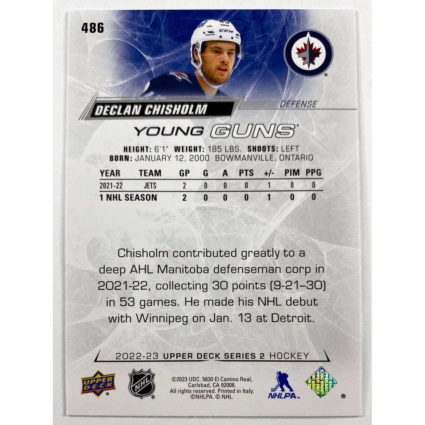 2022-23 Series 2 Declan Crisholm Young Guns | Local Legends Cards & Collectibles