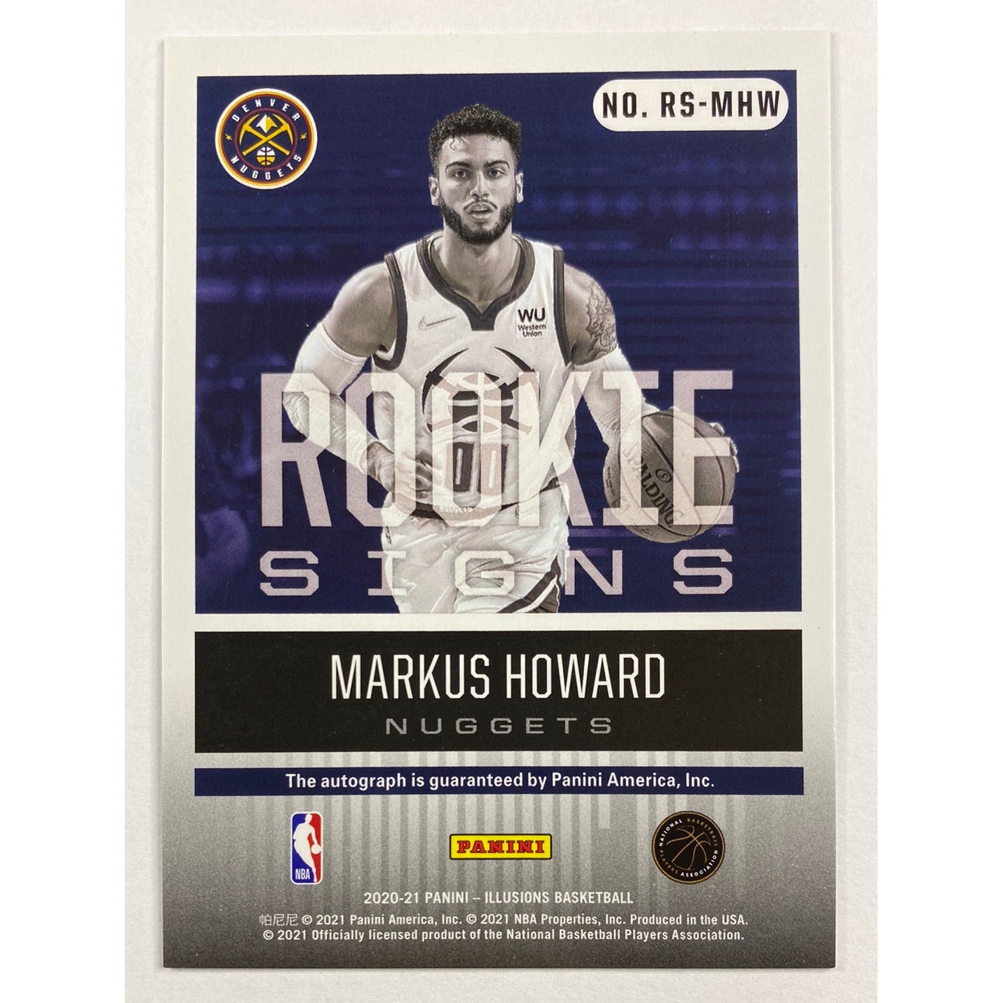 2020-21 Illusions Markus Howard Rookie Signs | Local Legends Cards & Collectibles