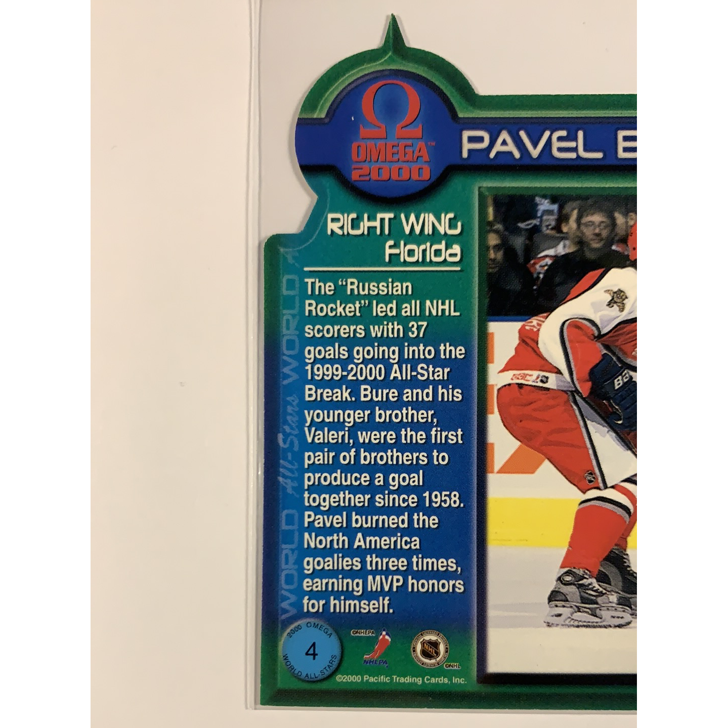 2000 Omega Pavel Bure World All Stars | Local Legends Cards & Collectibles