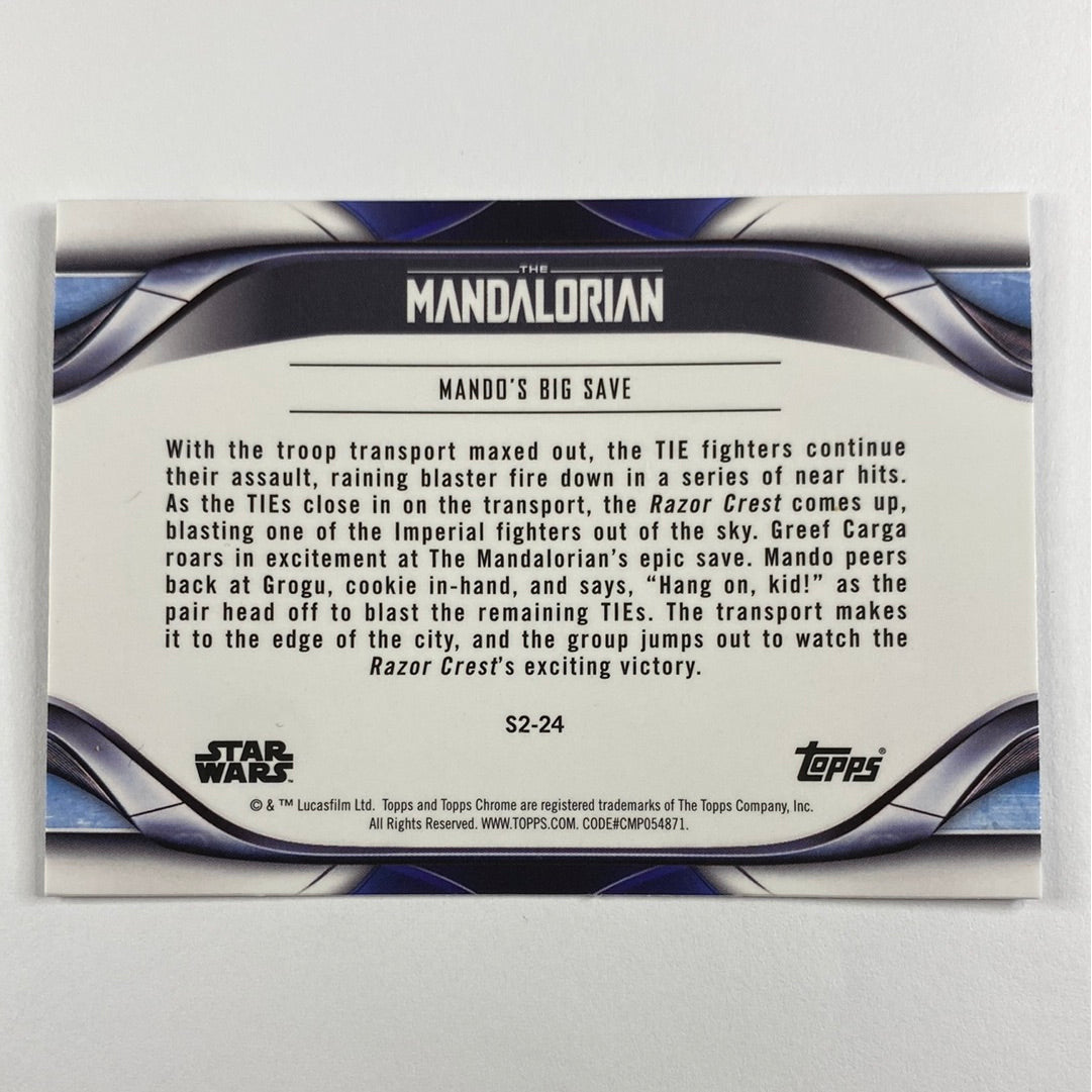 Topps Chrome The Mandalorian Mando’s Big Save Refractor | Local Legends Cards & Collectibles