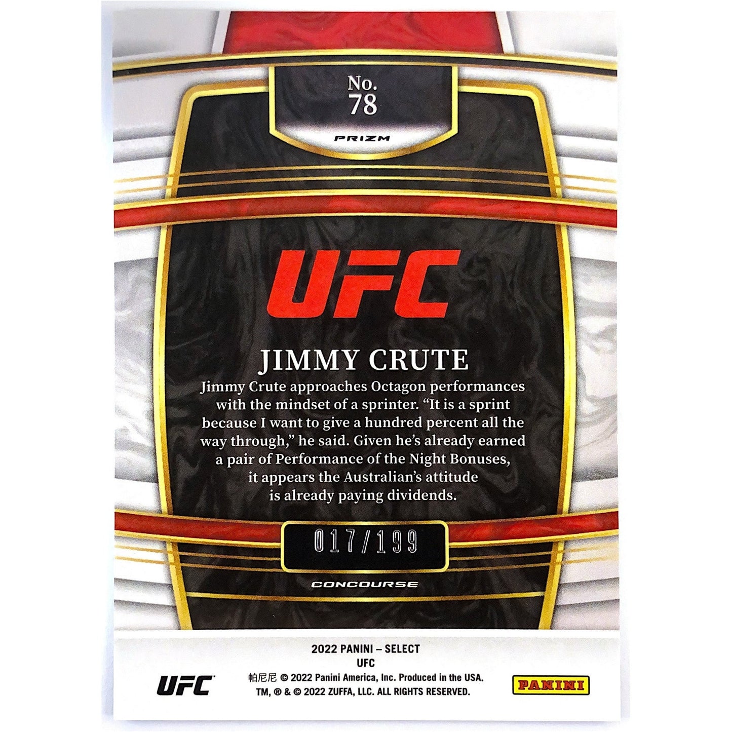 2022 Select Jimmy Crute Blue Prizm 17/199 | Local Legends Cards & Collectibles