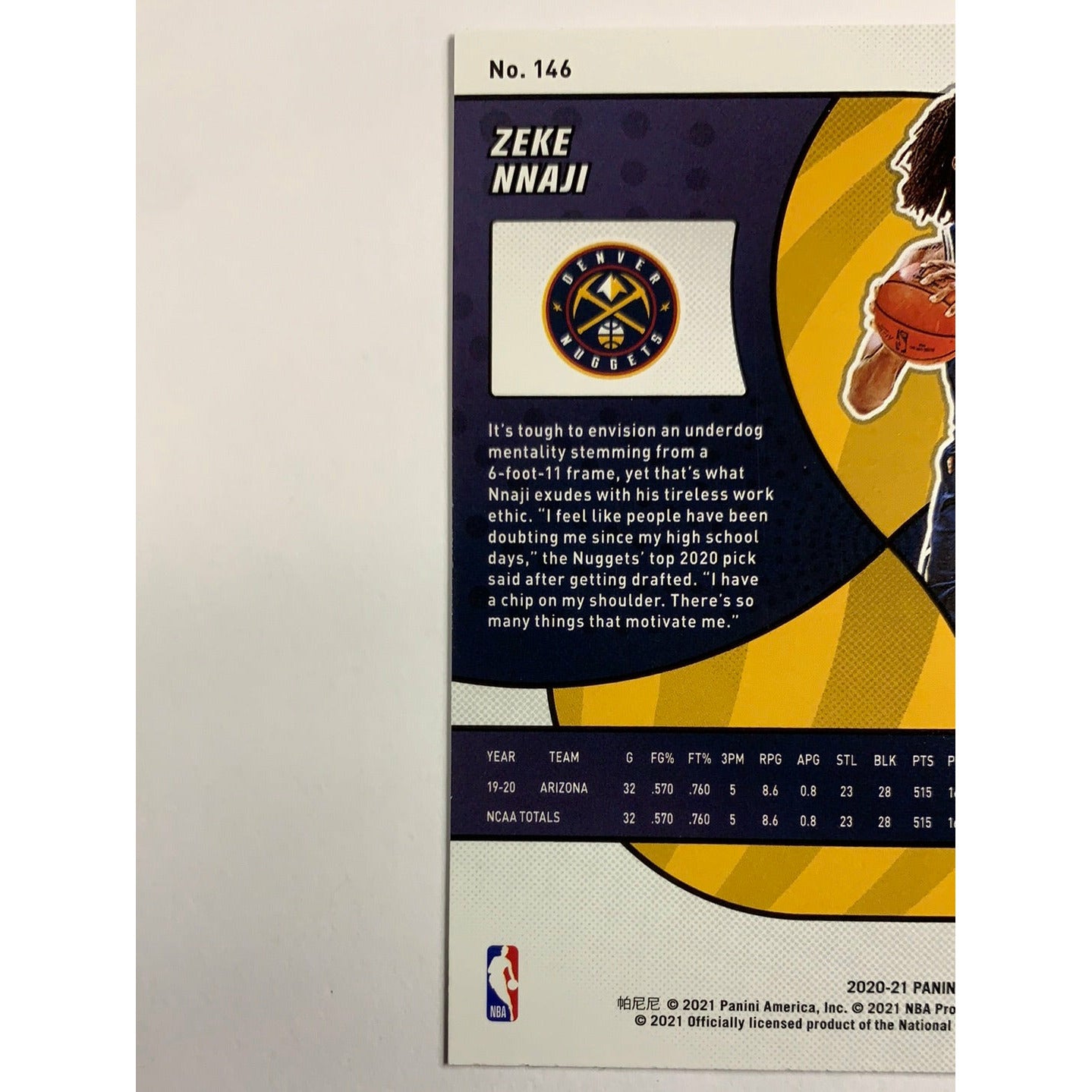 2019-20 Revolution Zeke Nnaji RC | Local Legends Cards & Collectibles