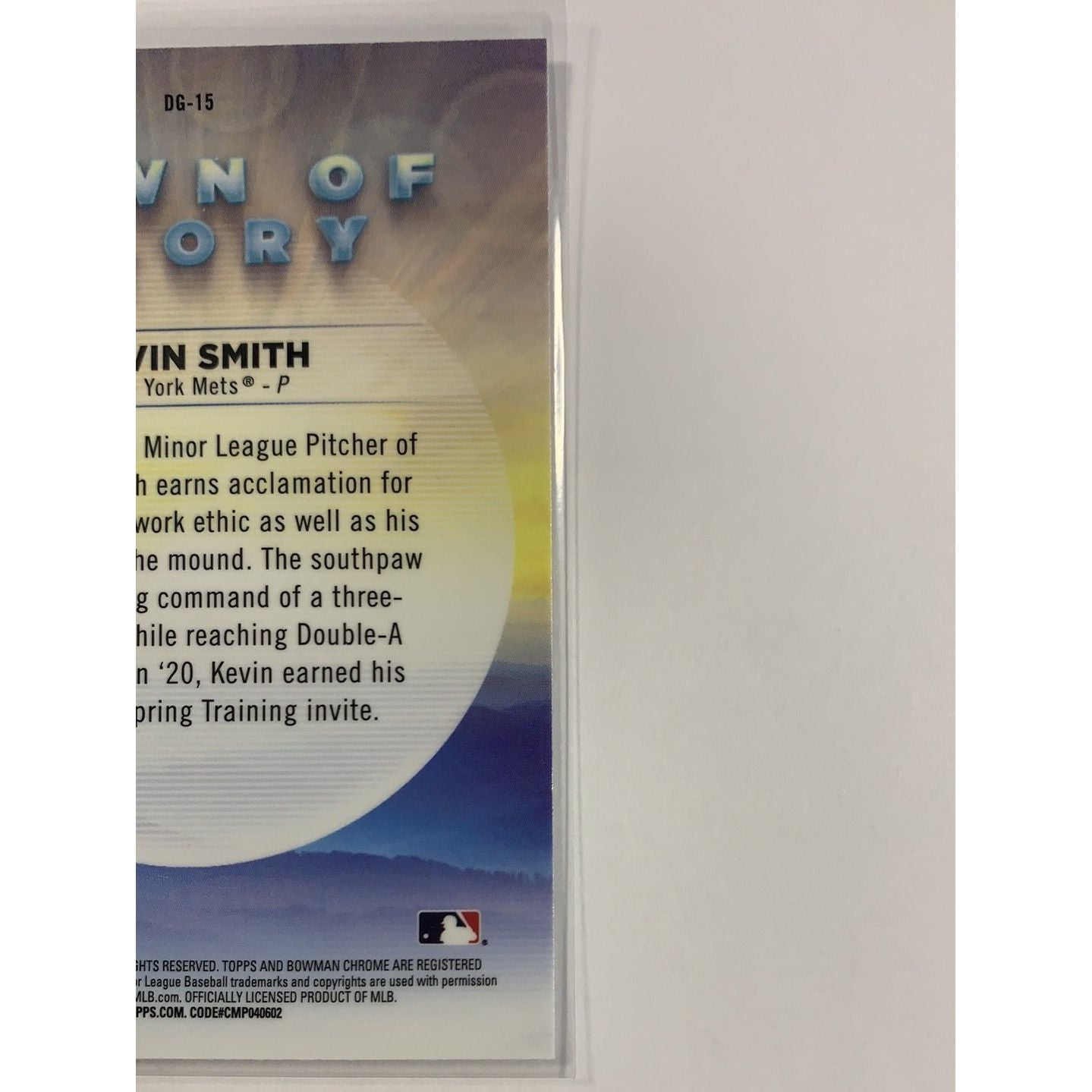 2020 Bowman Chrome Smith Dawn of Glory Mojo Refractor | Local Legends Cards & Collectibles