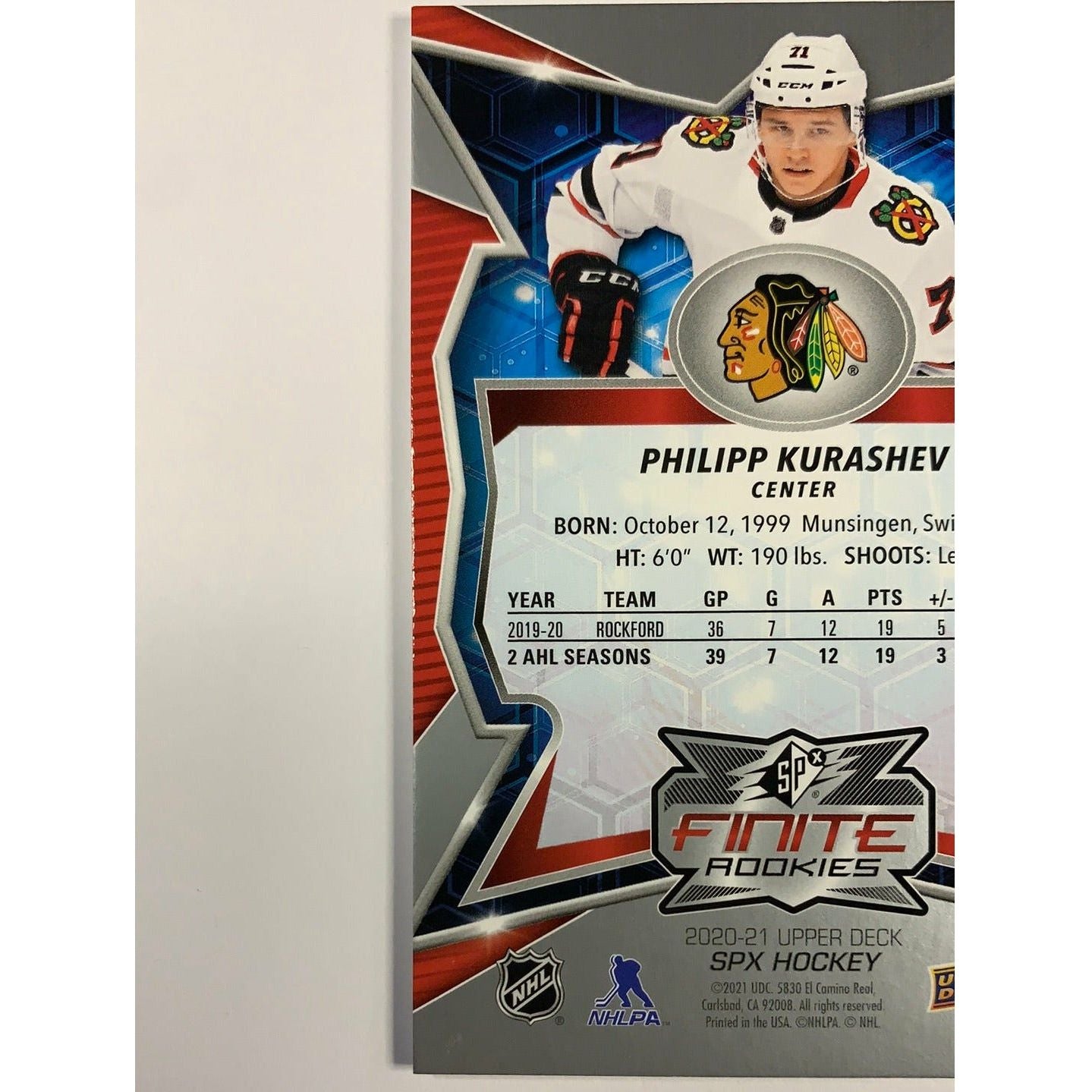 2020-21 SPX Philipp Kurashev Finite Rookies | Local Legends Cards & Collectibles