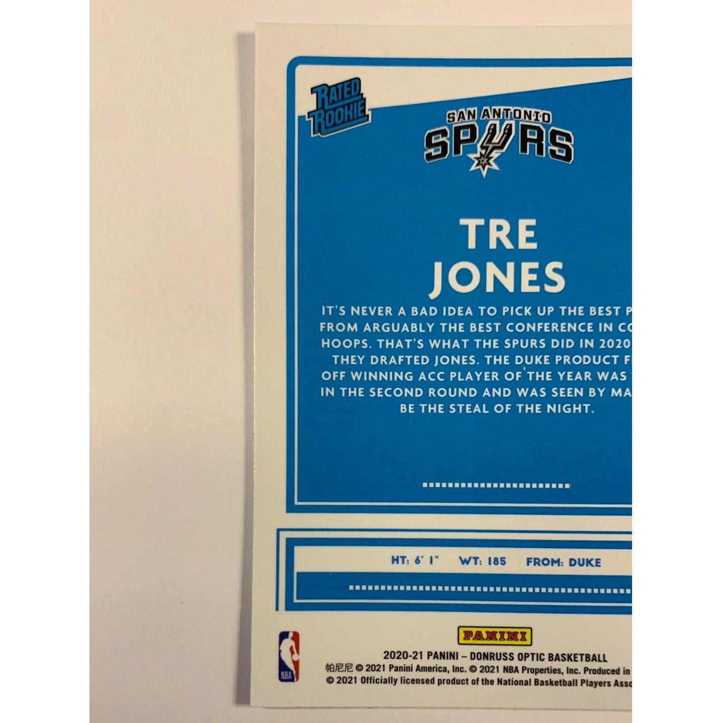 2020-21 Donruss Optic Tre Jones Rated Rookie | Local Legends Cards & Collectibles