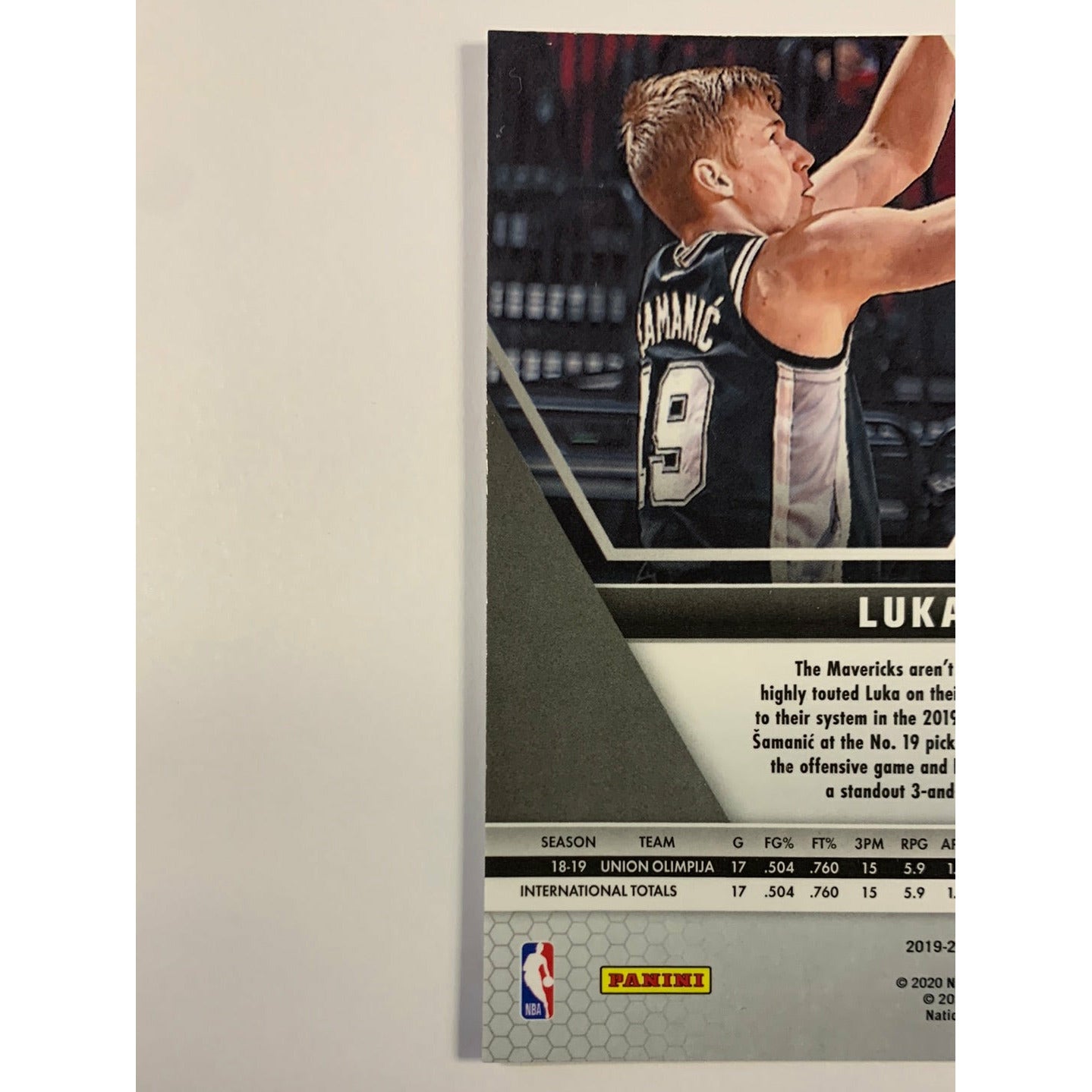 2019-20 Mosaic Luka Samanic RC | Local Legends Cards & Collectibles
