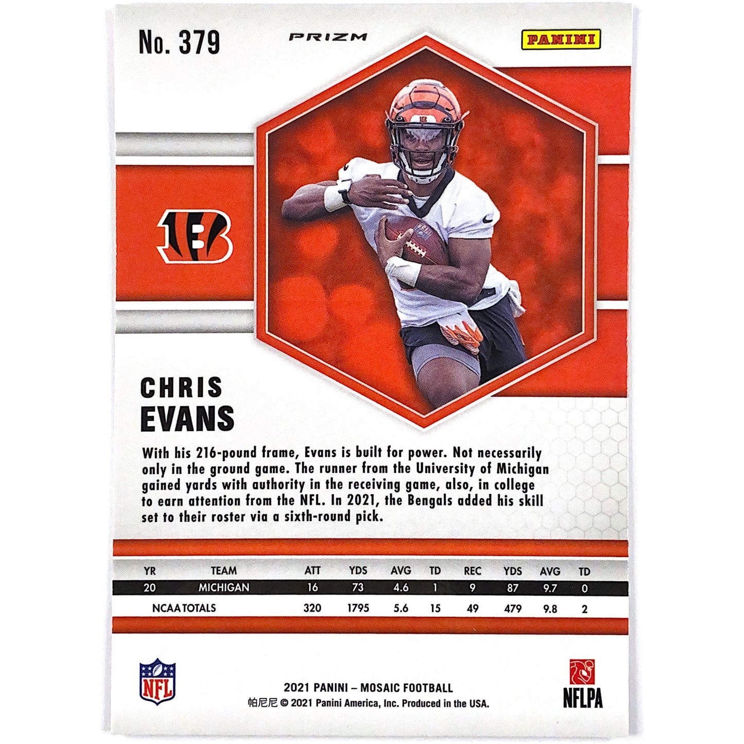 2021 Mosaic Chris Evans Blue Reactive Mosaic Prizm RC SP | Local Legends Cards & Collectibles