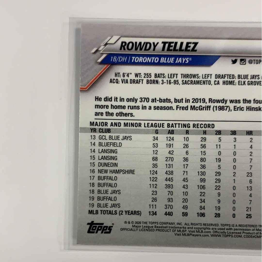 2020 Topps Chrome Rowdy Téllez Base #141 Local Legends Cards & Collectibles