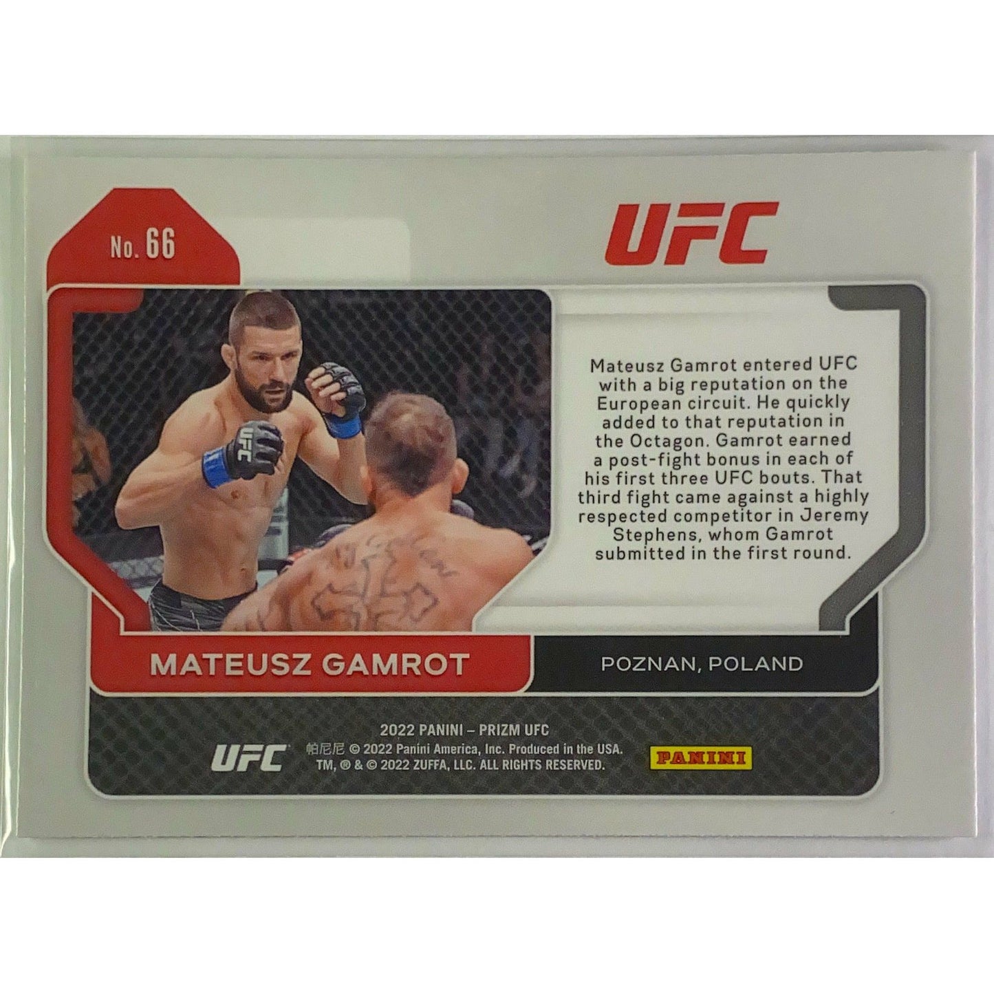 2022 Panini Prizm Mateusz Gamrot Rc | Local Legends Cards & Collectibles