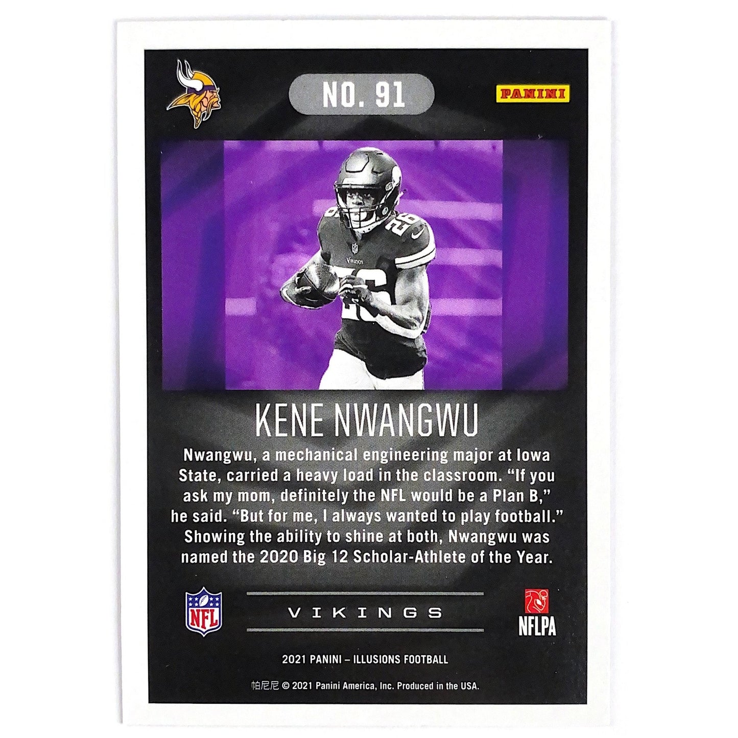 2021 Illusions Kene Nwangwu Emerald RC | Local Legends Cards & Collectibles